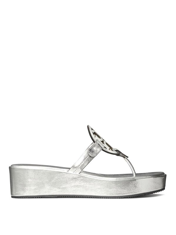 TORY BURCH: Sandalen - Sandalen - Silber