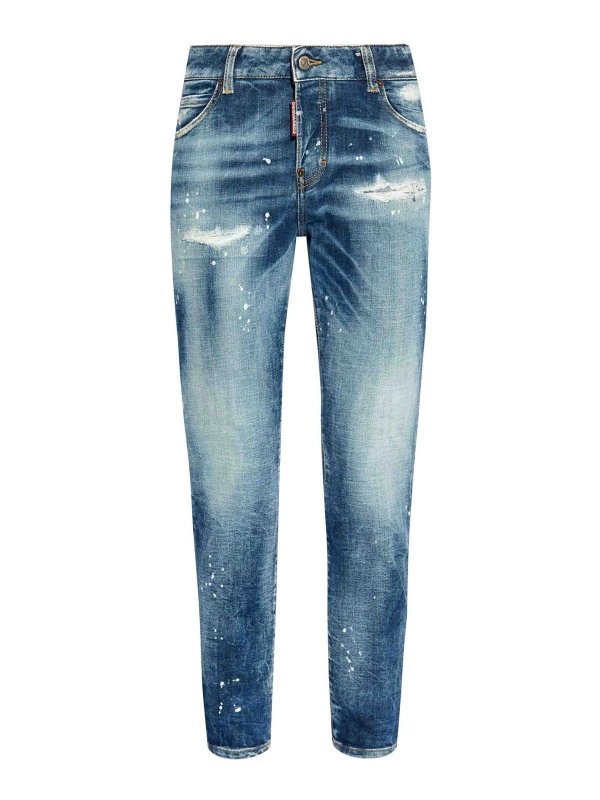 DSQUARED2: ブーツカットジーンズ - ブーツカットジーンズ - ダークブルー