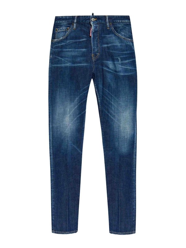 DSQUARED2: Straight Leg Jeans - Straight Leg Jeans - Dunkelblau
