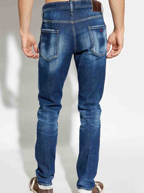 Straight Leg Jeans - Dunkelblau shop online: DSQUARED2