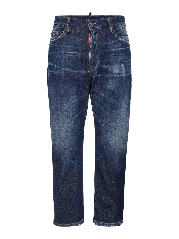 DSQUARED2: Straight Leg Jeans - Straight Leg Jeans - Dunkelblau