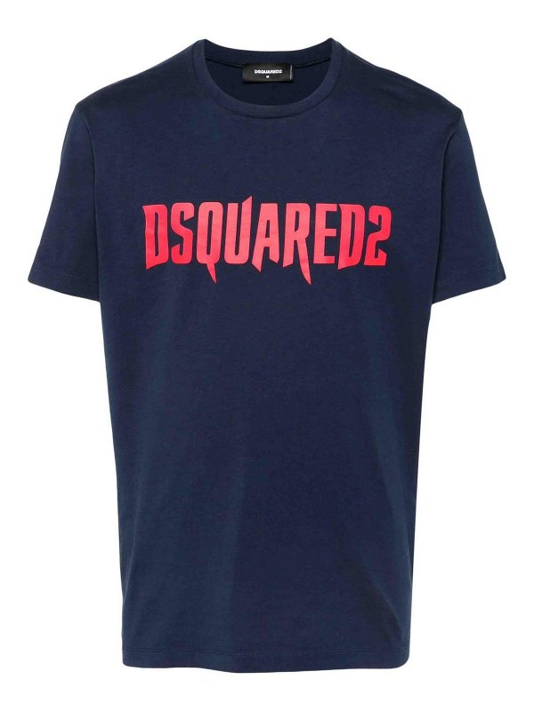 DSQUARED2: Camisetas - Camiseta - Azul Oscuro