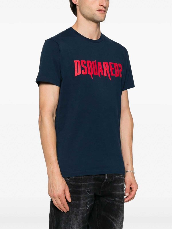 The Best Shops DSQUARED2: Camisetas - Camiseta - Azul Oscuro