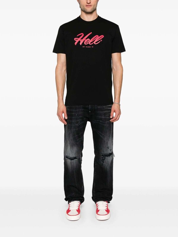 DSQUARED2: T-shirts online - T-Shirt - Schwarz