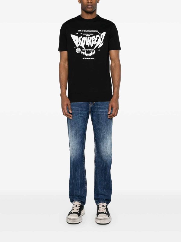 DSQUARED2: T-shirts online - T-Shirt - Schwarz