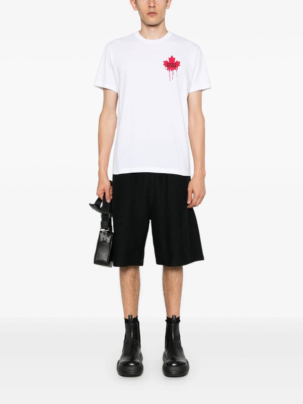 DSQUARED2: t-shirts online - Cool Fit Cotton T-Shirt