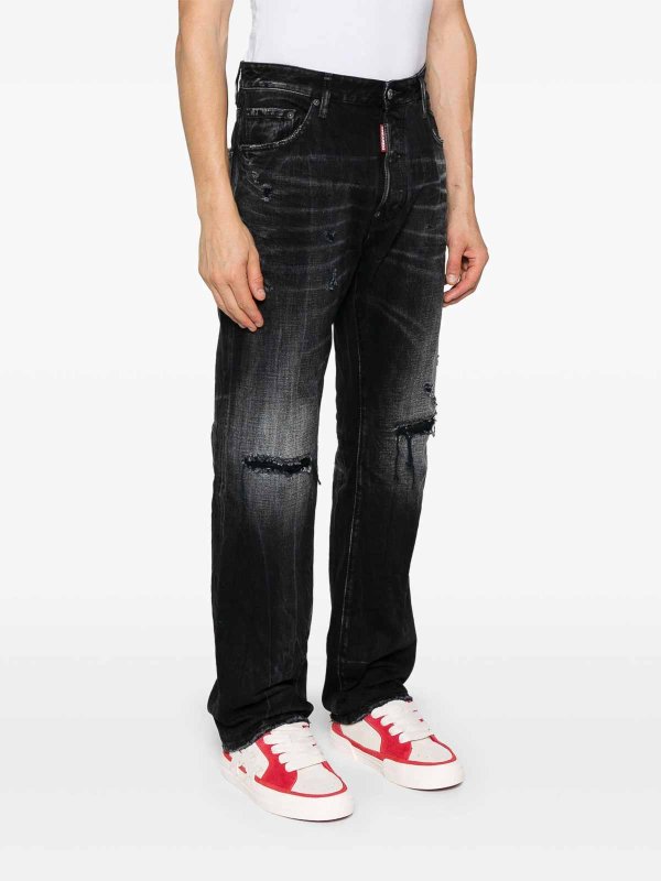 The Best Shops DSQUARED2: Jeans à jambe droite - Jean Droit - Noir