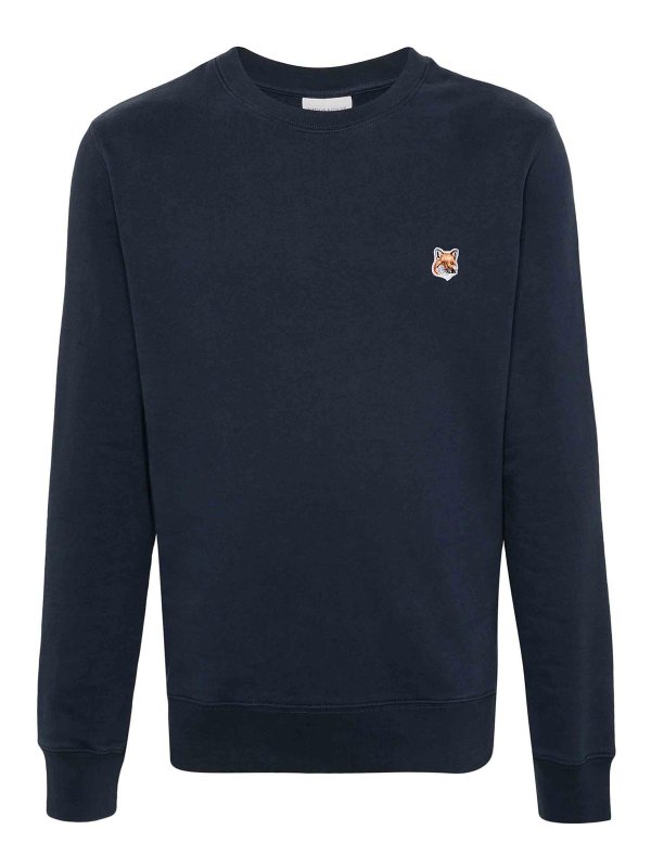 MAISON KITSUNÉ: Sweatshirts & Sweaters - Bold Fox Head Cotton Sweatshirt
