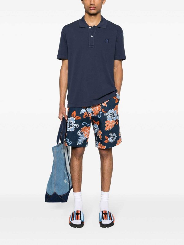 MAISON KITSUNÉ: ポロシャツ online - ポロシャツ - ブルー