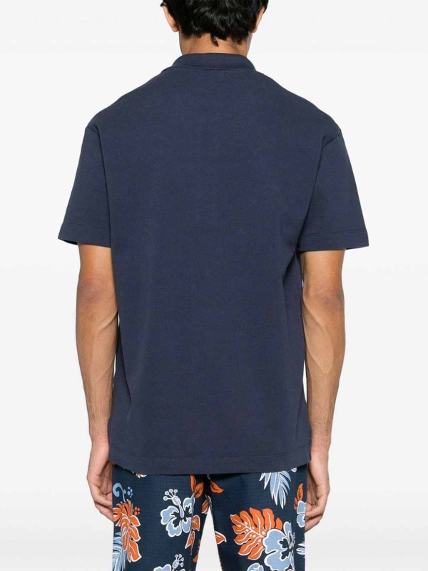 ポロシャツ - ブルー shop online: MAISON KITSUNÉ