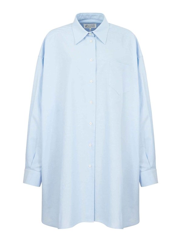 Maison Margiela: Hemden - Hemd - Hellblau