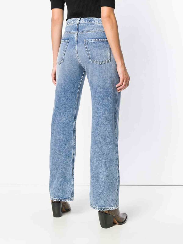 The Best Shops Maison Margiela: straight leg jeans - Contrast-Pocket Straight-Leg Jeans
