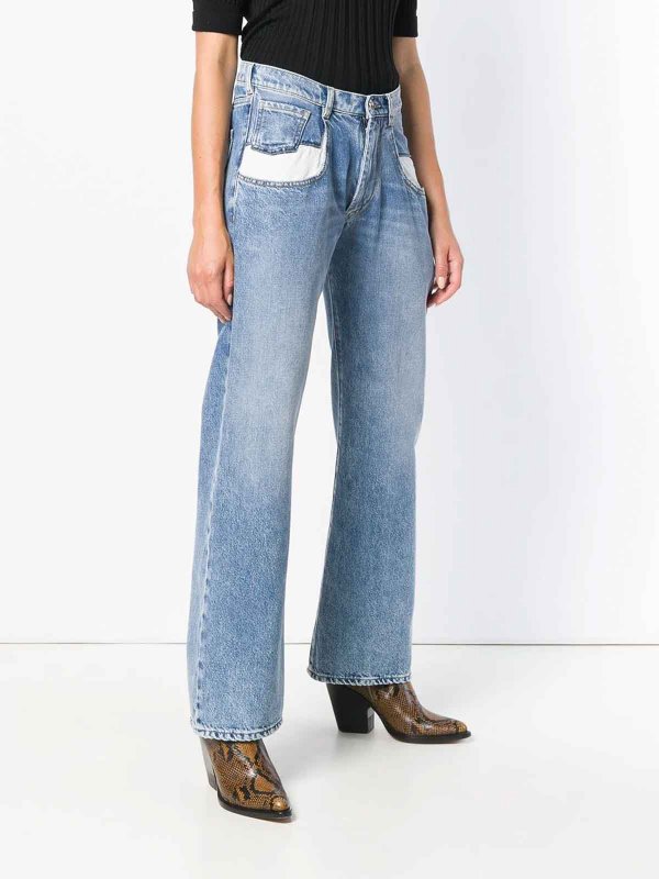 Contrast-Pocket Straight-Leg Jeans shop online: Maison Margiela