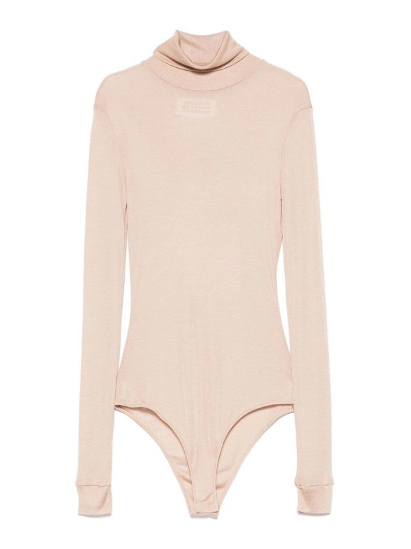 Maison Margiela: Tops & Tank tops - Four Stitch-Logo Bodysuit