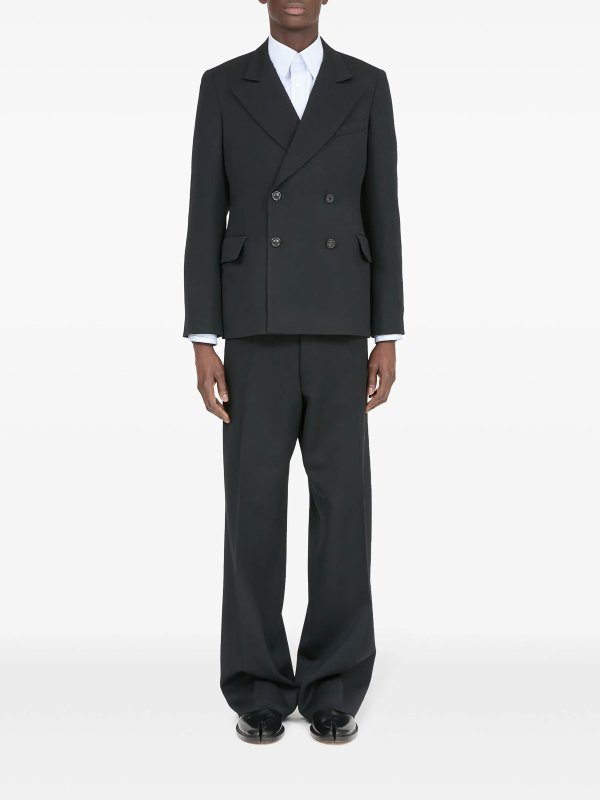 Maison Margiela: blazers online - Four-Stitch Wool Blazer