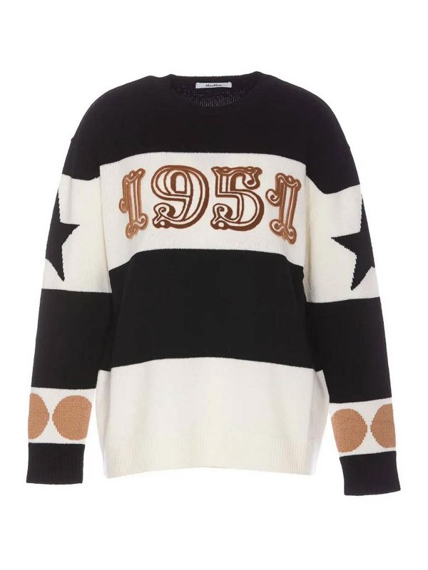 Max Mara: Suéteres con cuello pico - Top - Dirce