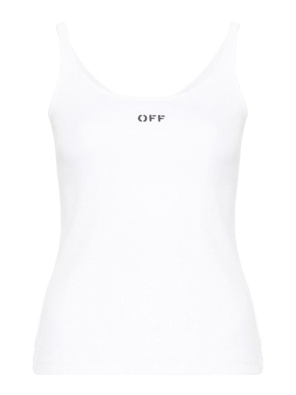OFF-WHITE: Tops und Tank Tops - Top - Weiß