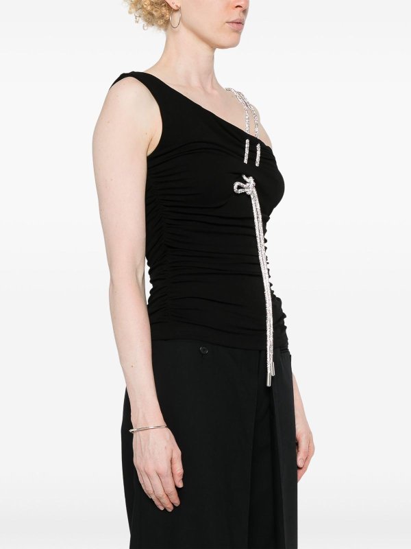 The Best Shops OFF-WHITE: Tops & Tank tops - Ruched Crepe Top