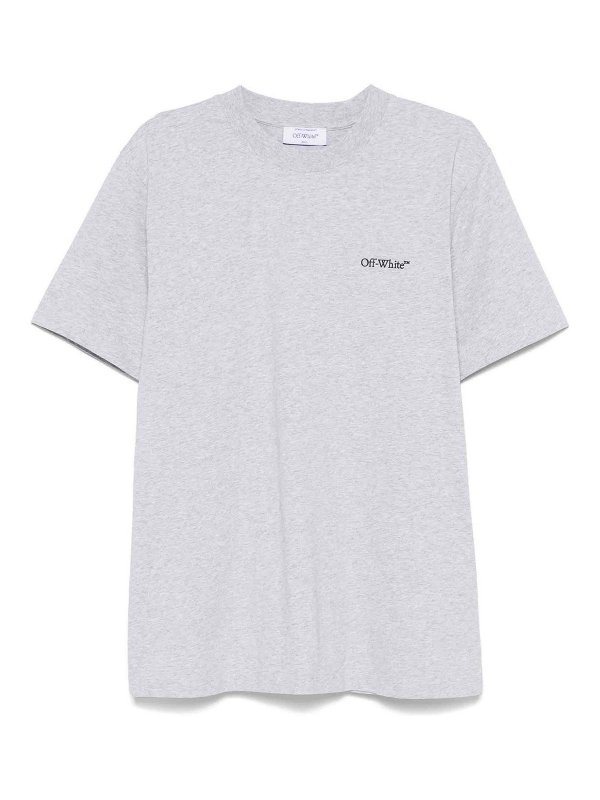 OFF-WHITE: Tシャツ - Tシャツ - グレー