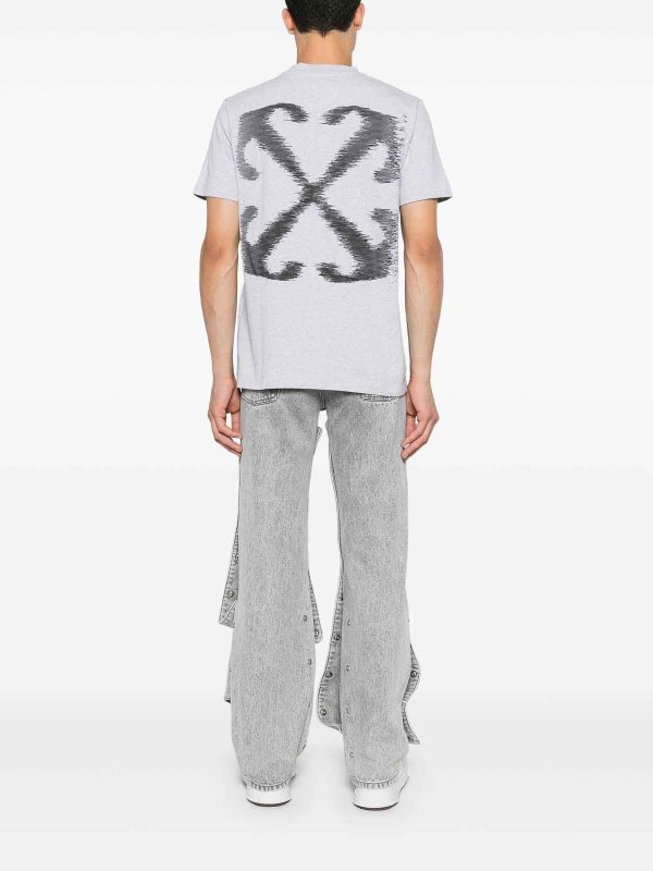 OFF-WHITE: Tシャツ online - Tシャツ - グレー