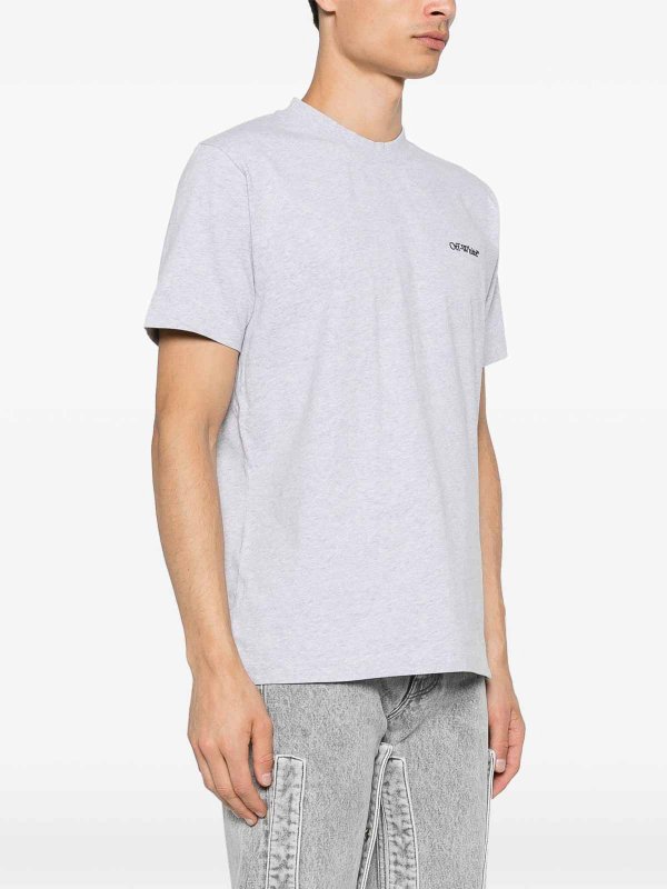 Tシャツ - グレー shop online: OFF-WHITE
