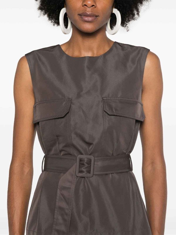 Sleeveless Belted Top shop online: P.A.R.O.S.H.