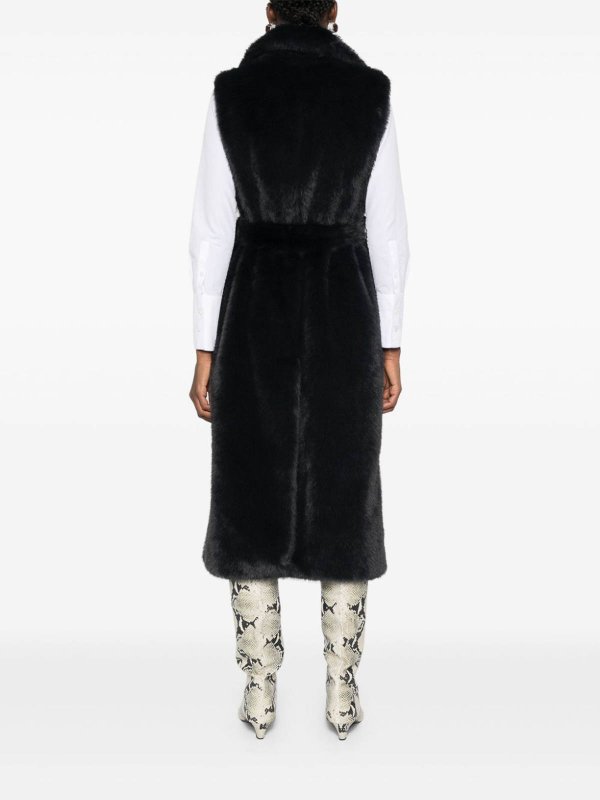 毛皮/ムートンコート - ダークグレー shop online: P.A.R.O.S.H.