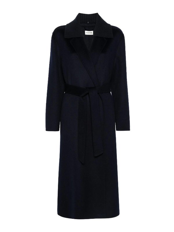 P.A.R.O.S.H.: Kurze Mäntel - Kurzer Mantel - Blau