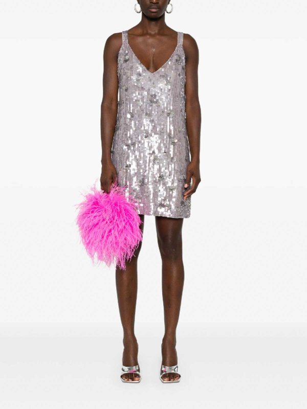 P.A.R.O.S.H.: cocktail dresses online - Sequinned Mini Dress