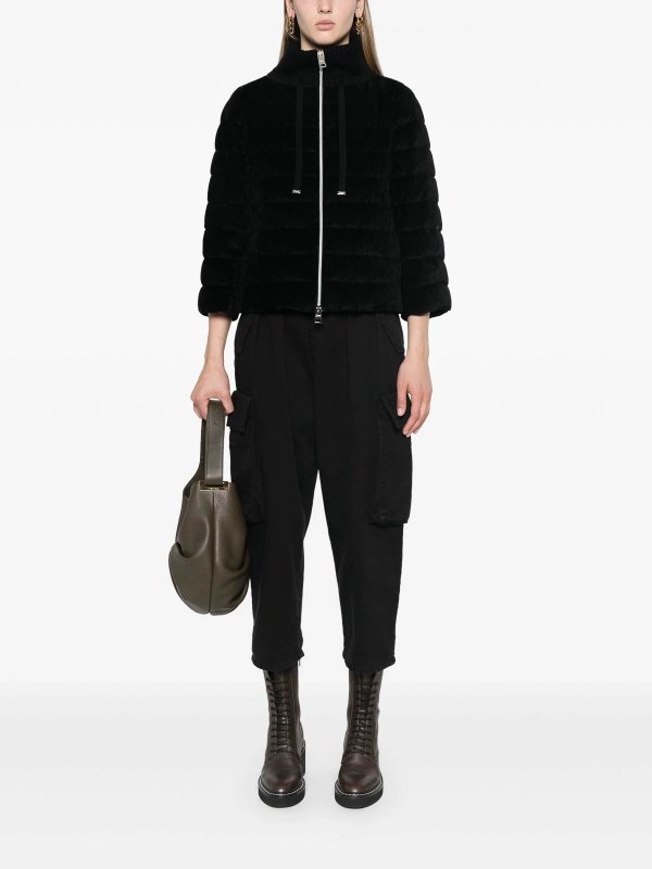 Pinko: casual trousers online - Ronfare High-Waist Cropped Cargo Trousers