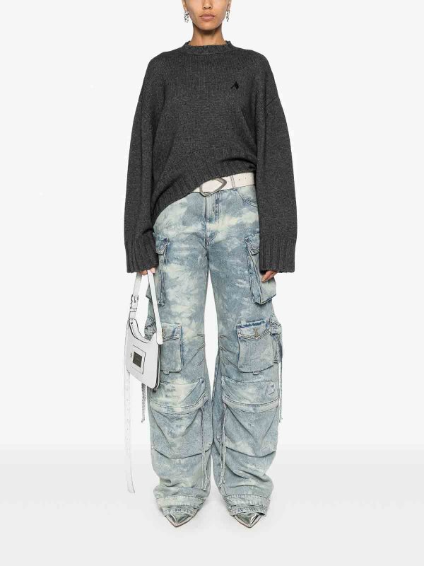 The Attico: クルーネック online - クルーネック - グレー