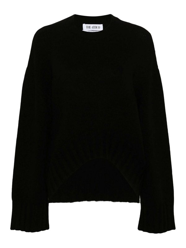 The Attico: crew necks - Ribbed-Knit Sweater