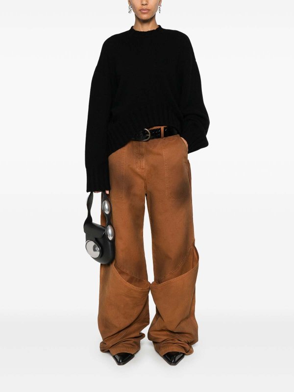 The Attico: crew necks online - Ribbed-Knit Sweater