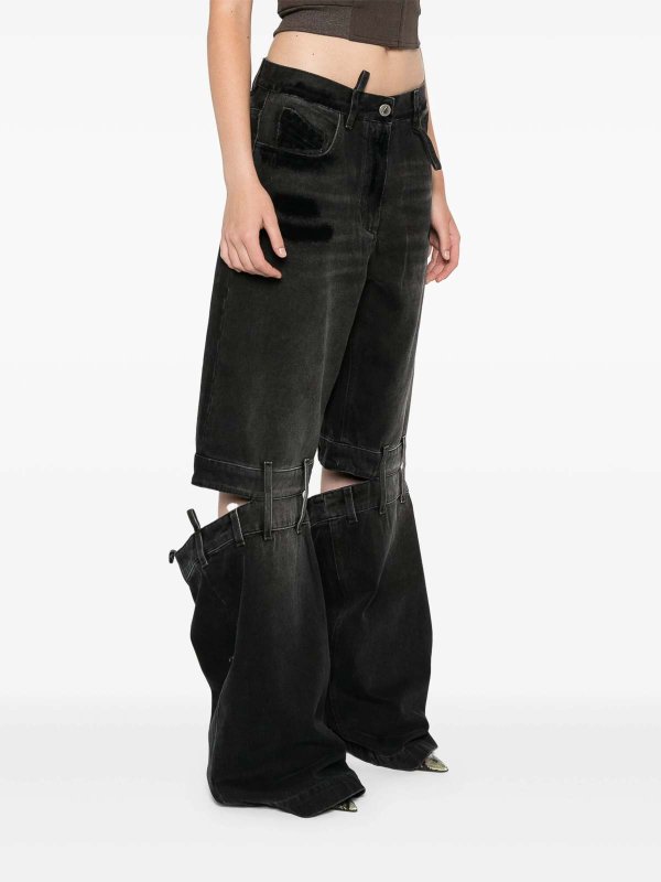 The Best Shops The Attico: bootcut jeans - Lunghi High-Rise Wide-Leg Jeans