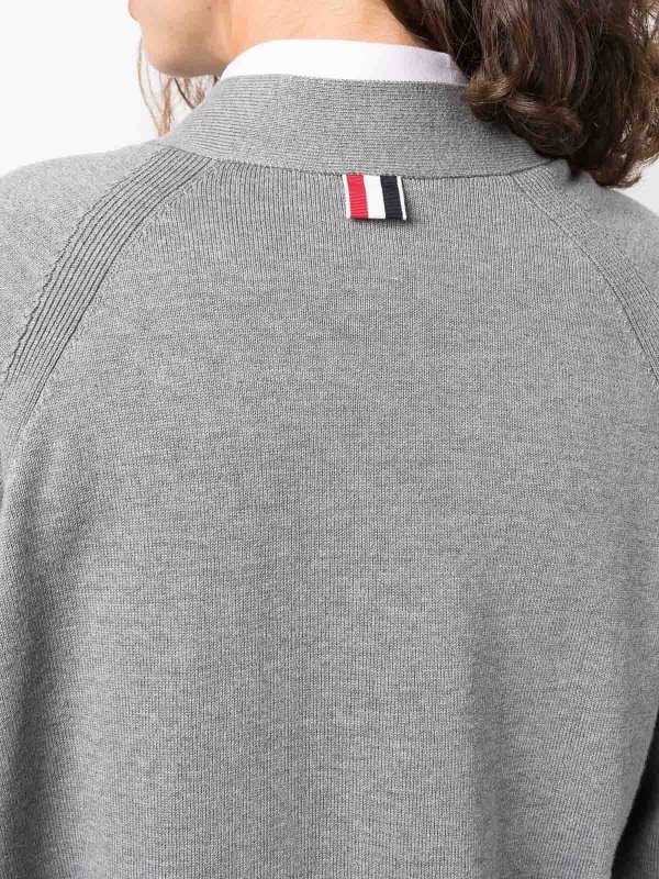 THOM BROWNE buy online 4-Bar Knitted Cardigan