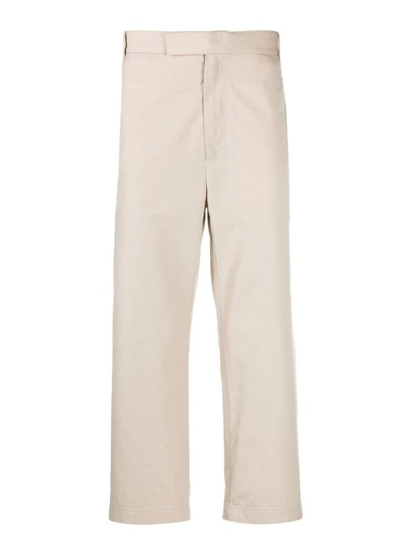 THOM BROWNE: Tailored & Formal trousers - Typewriter Cloth Straight Trousers