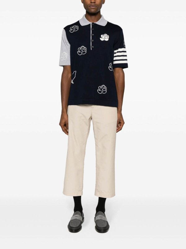 THOM BROWNE: Tailored & Formal trousers online - Typewriter Cloth Straight Trousers