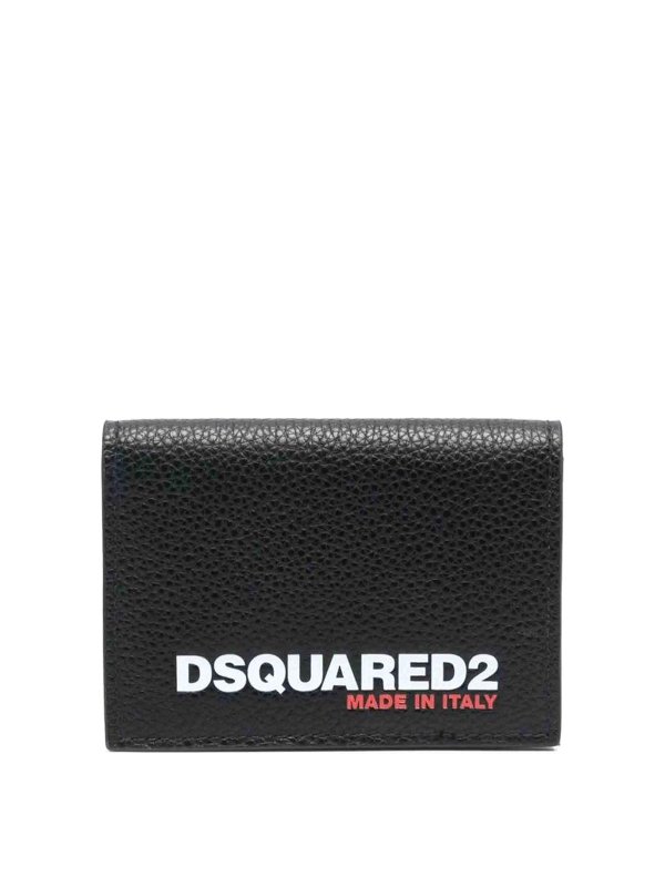 DSQUARED2: wallets & purses - Logo-Print Bifold Wallet