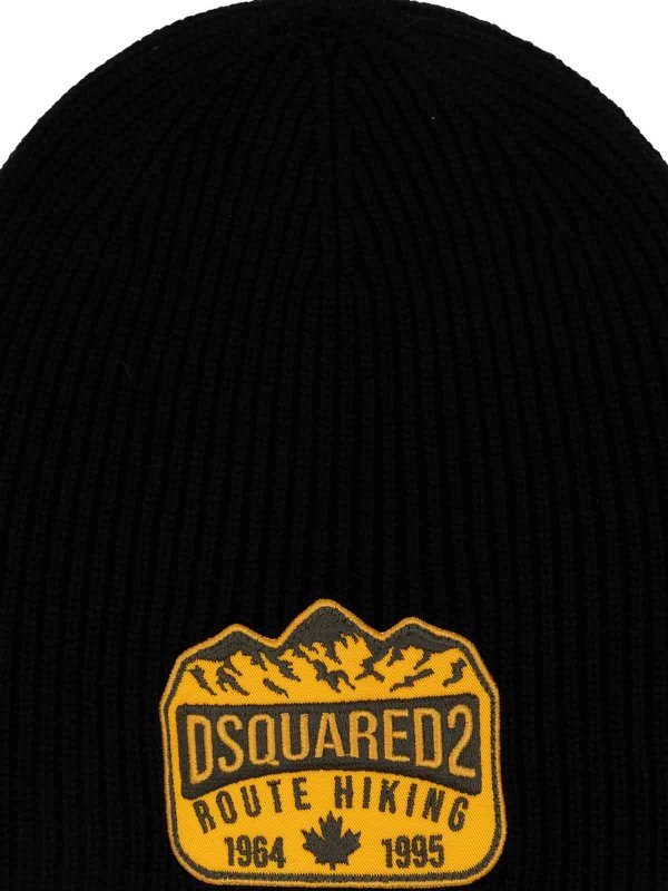 The Best Shops DSQUARED2: beanies - Logo-Appliqu Wool Beanie