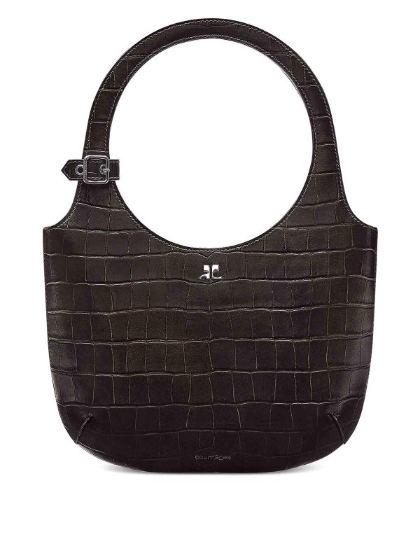 Courreges: Umhängetaschen - Umhängetasche - Camel