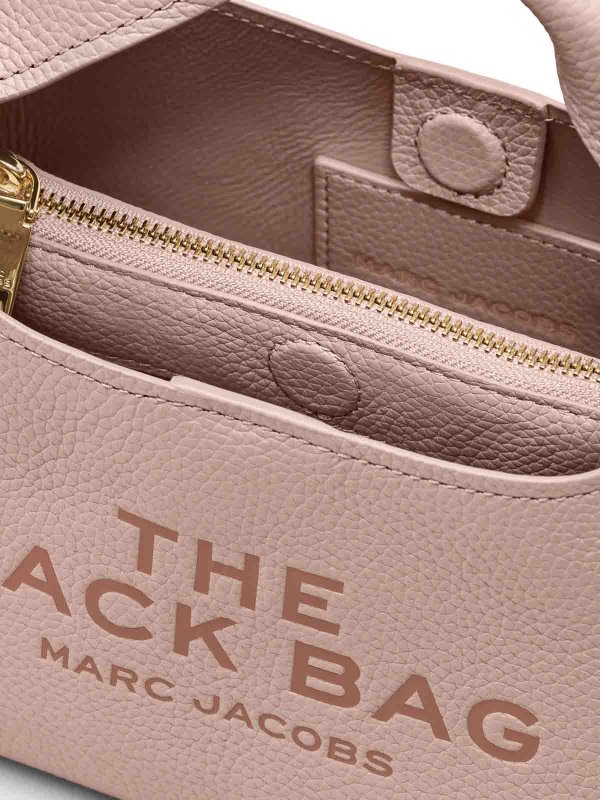 The Best Shops MARC JACOBS: totes bags - The Mini Sack Leather Tote Bag