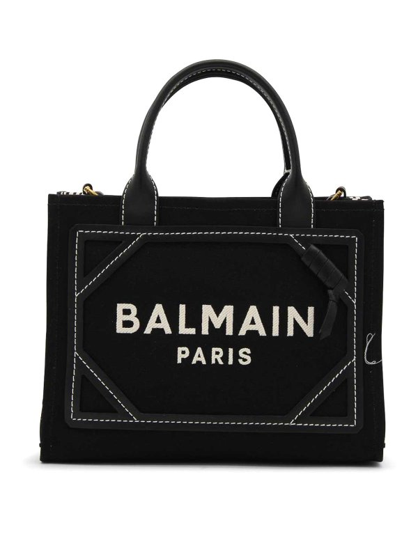 Balmain: Handtaschen - Shopper - Schwarz