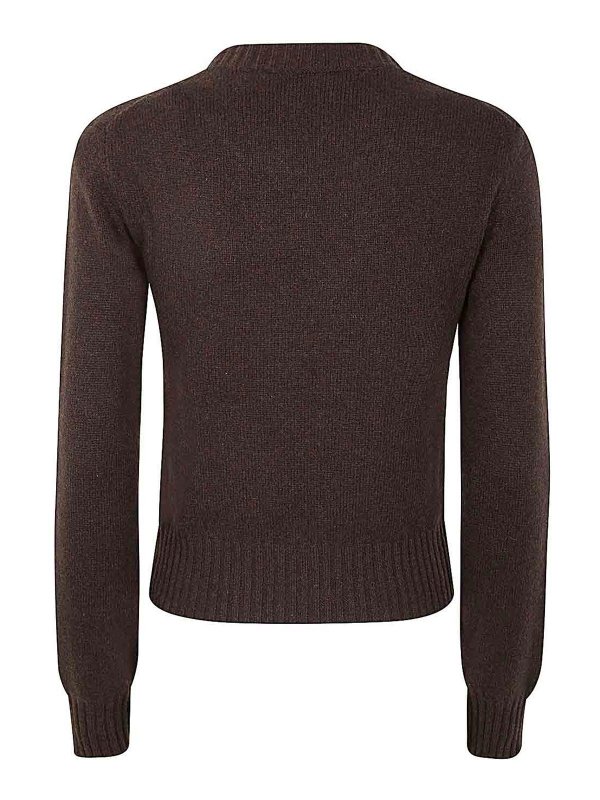 AMI PARIS: クルーネック online - クルーネック - ブラウン