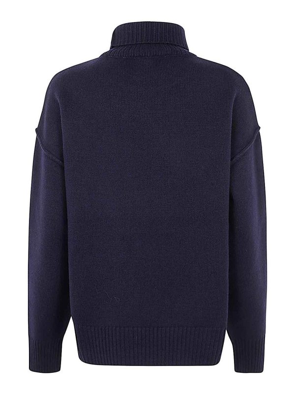 AMI PARIS: クルーネック online - クルーネック - ブルー