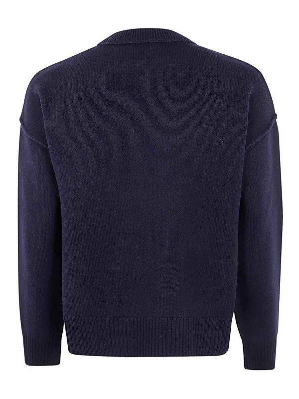 AMI PARIS: crew necks online - Red Adc Sweater