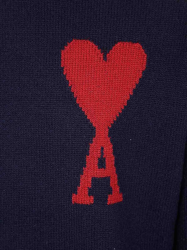 The Best Shops AMI PARIS: crew necks - Red Adc Sweater
