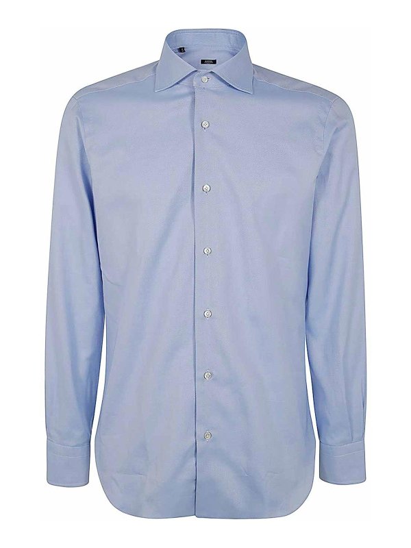 BARBA: Chemises - Chemise - Bleu