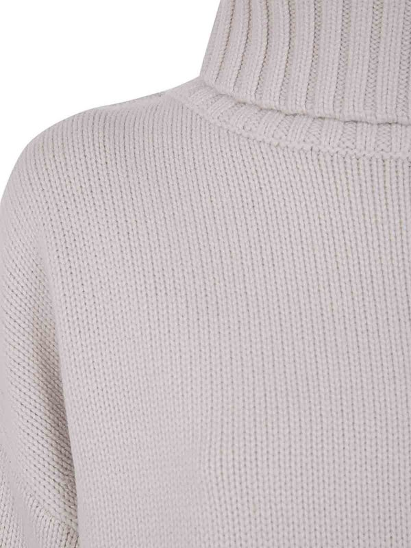 The Best Shops EXTREME CASHMERE: Strickpullover mit Rundhalsausschnitt - Rundhalspullover - Weiß