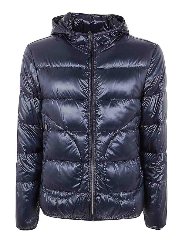 HERNO: ダウン・ハイテクジャケット - ダウンジャケット - ブルー