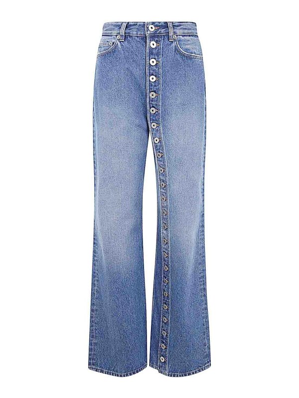 JEAN PAUL GAULTIER: Straight Leg Jeans - Straight Leg Jeans - Blau